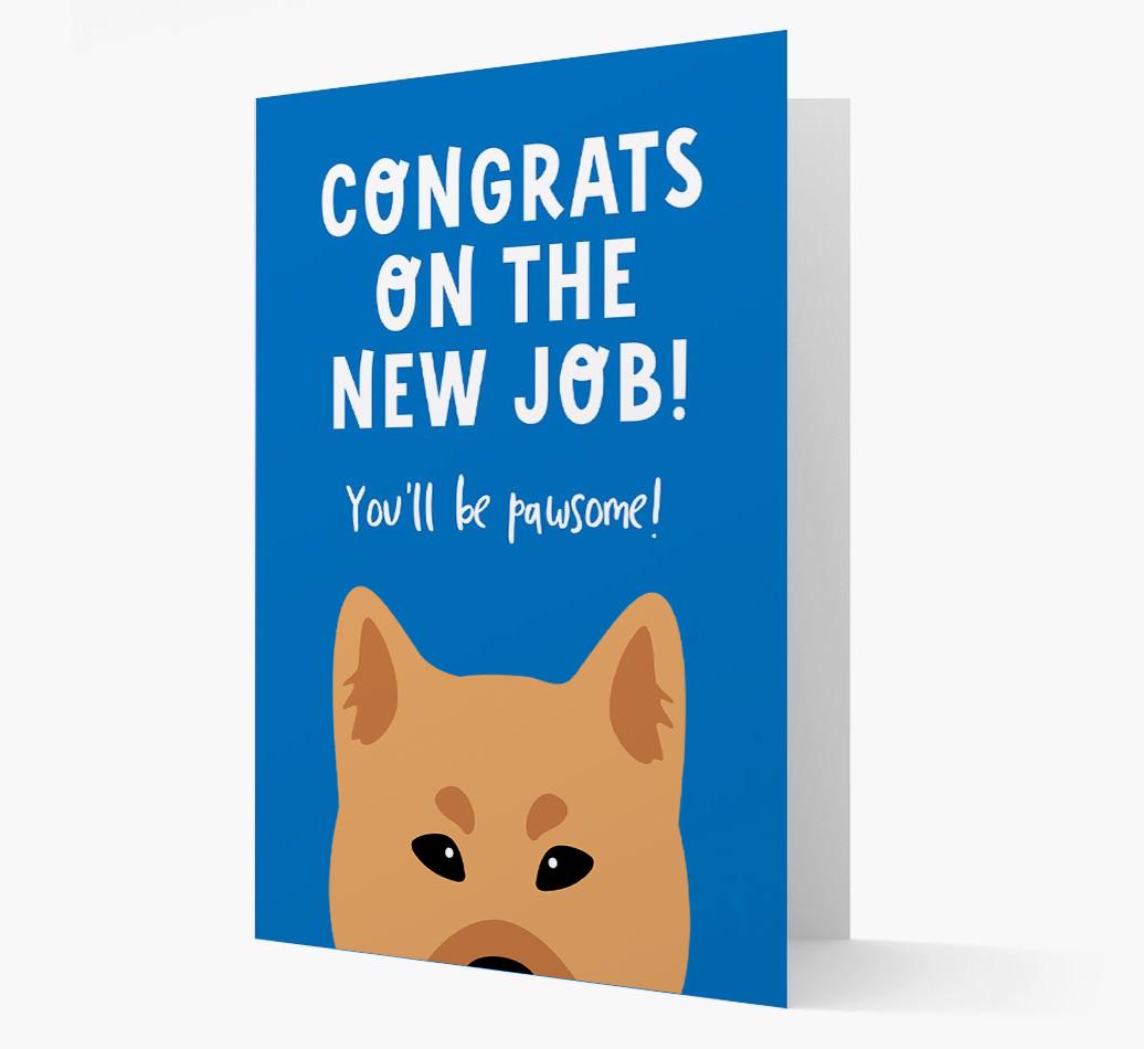 Congrats On The New Job: Personalized {breedFullName} Card