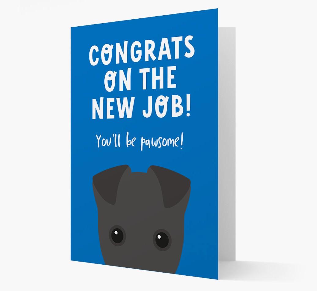 Congrats On The New Job: Personalized {breedFullName} Card