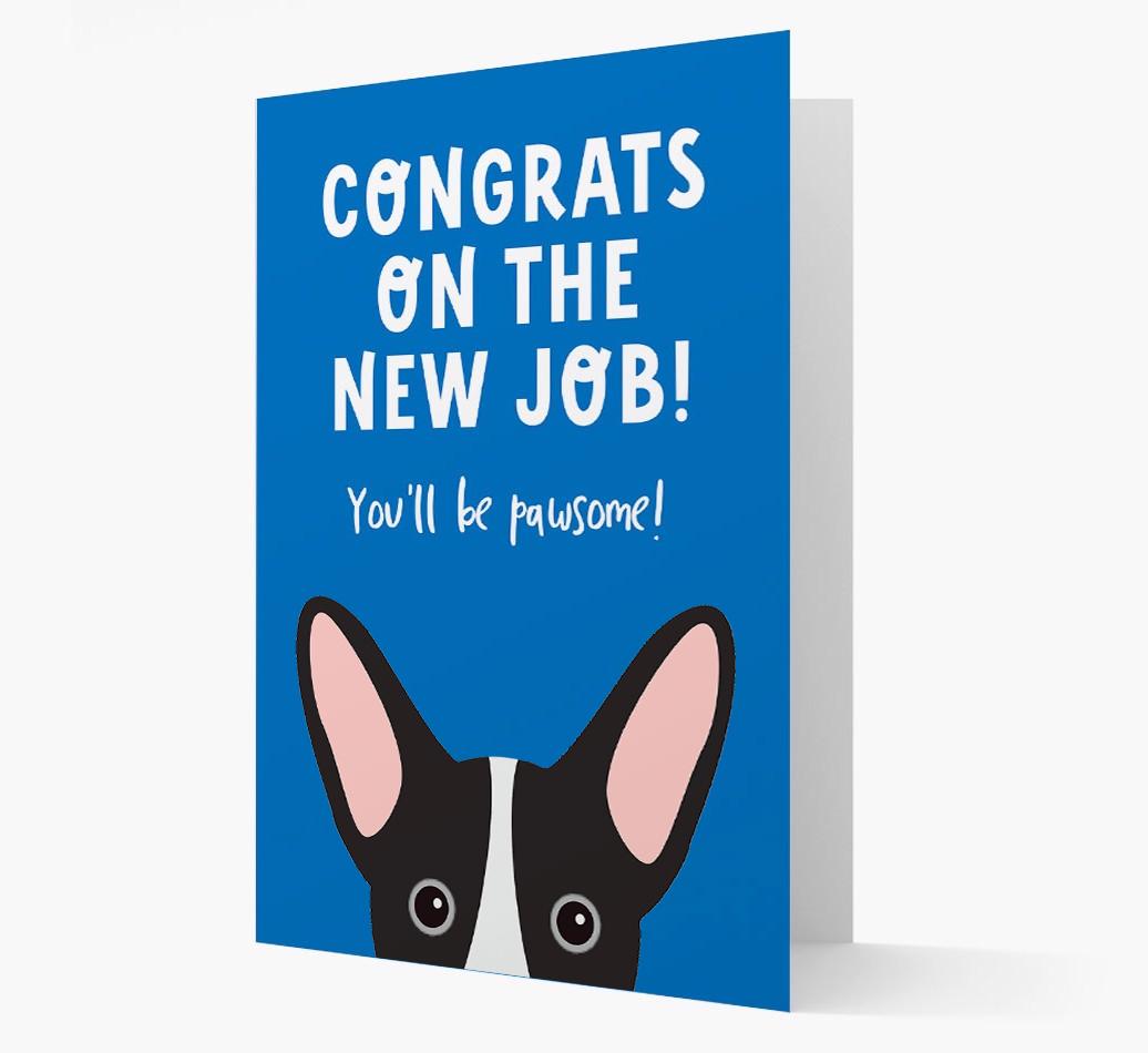 Congrats On The New Job: Personalized {breedFullName} Card