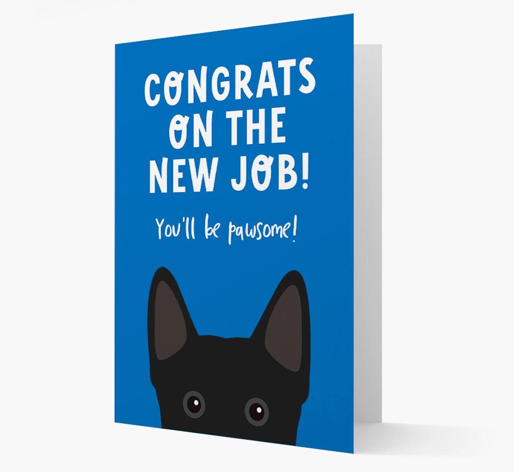 Congrats On The New Job: Personalized {breedFullName} Card