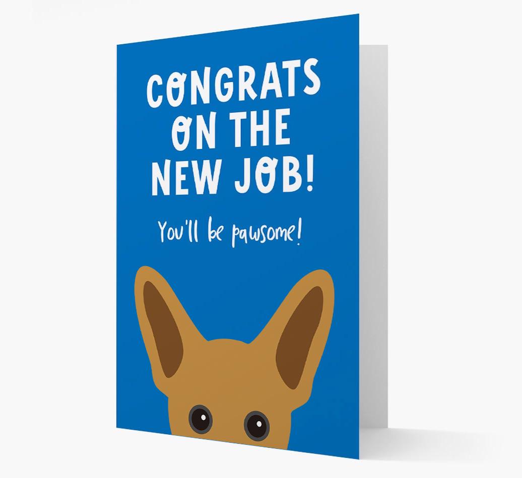 Congrats On The New Job: Personalized {breedFullName} Card