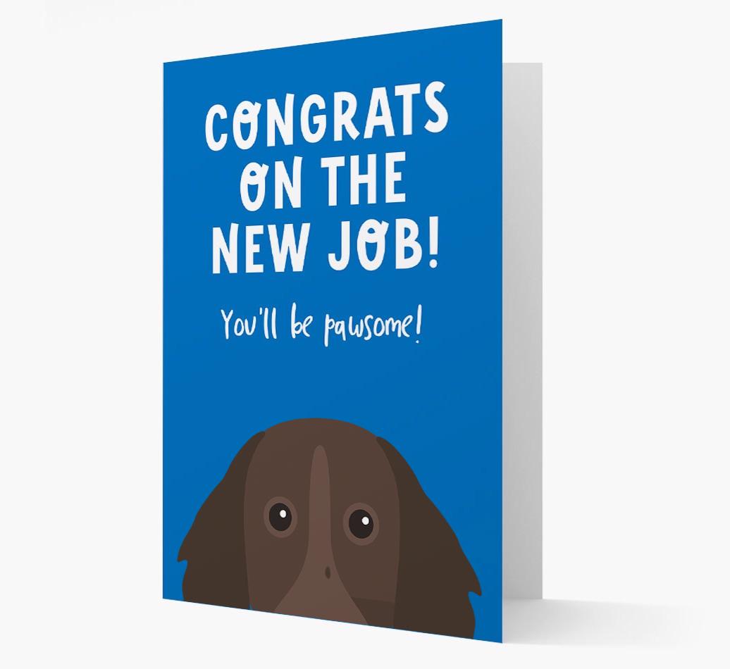 Congrats On The New Job: Personalized {breedFullName} Card