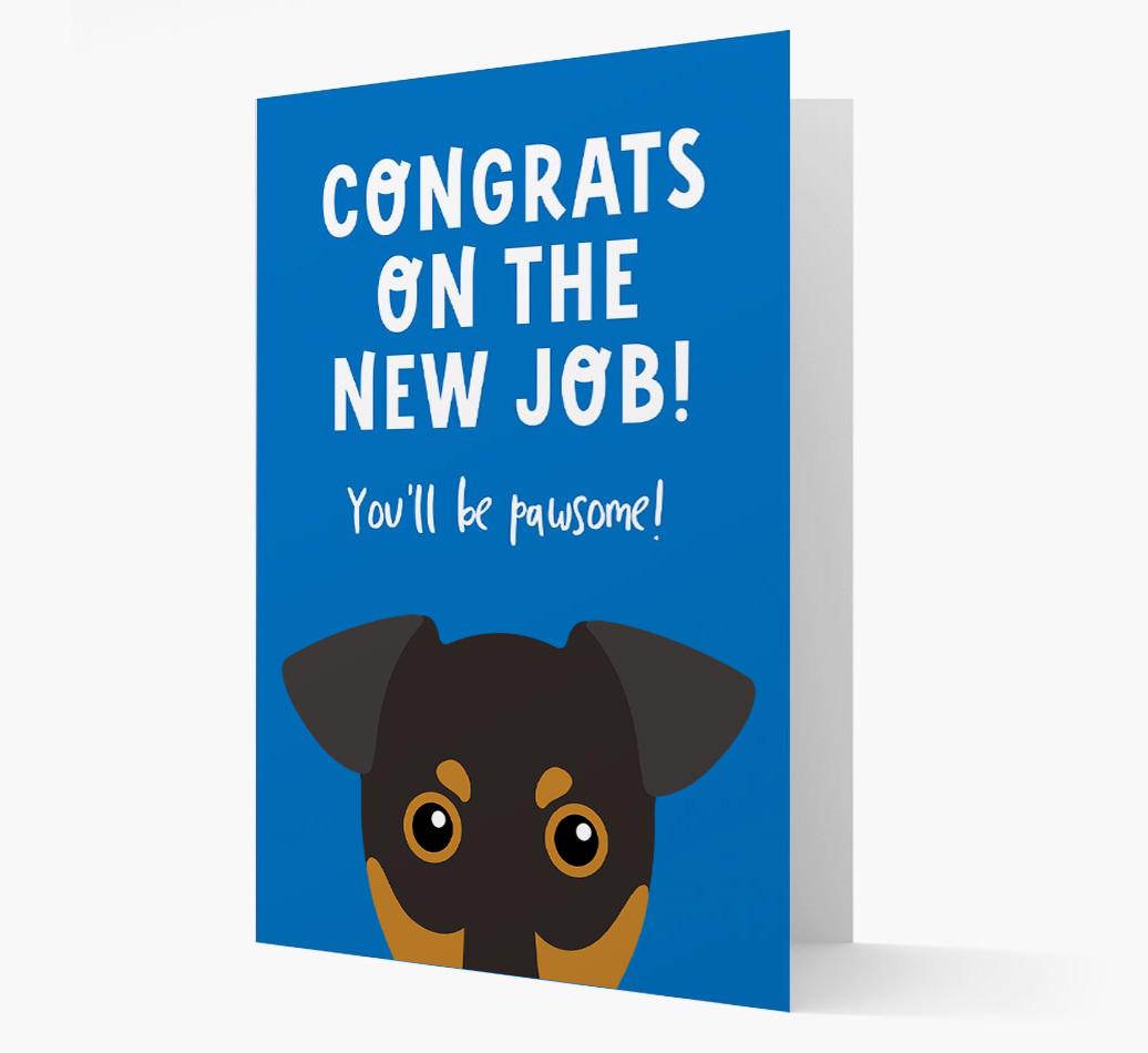 Congrats On The New Job: Personalized {breedFullName} Card
