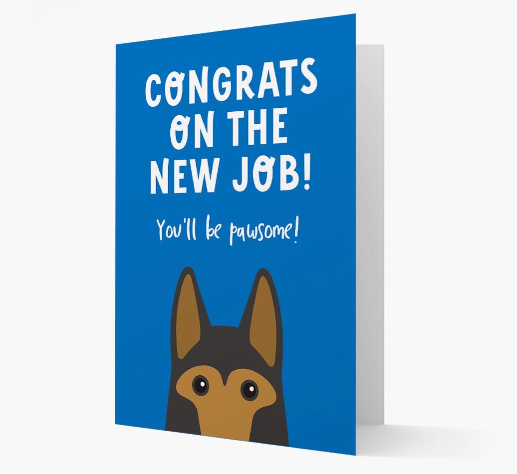 Congrats On The New Job: Personalized {breedFullName} Card