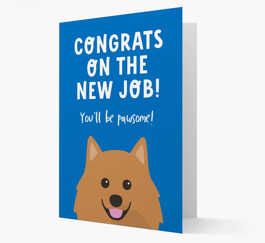 Congrats On The New Job: Personalized {breedFullName} Card