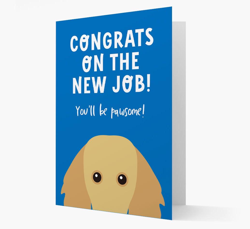 Congrats On The New Job: Personalized {breedFullName} Card