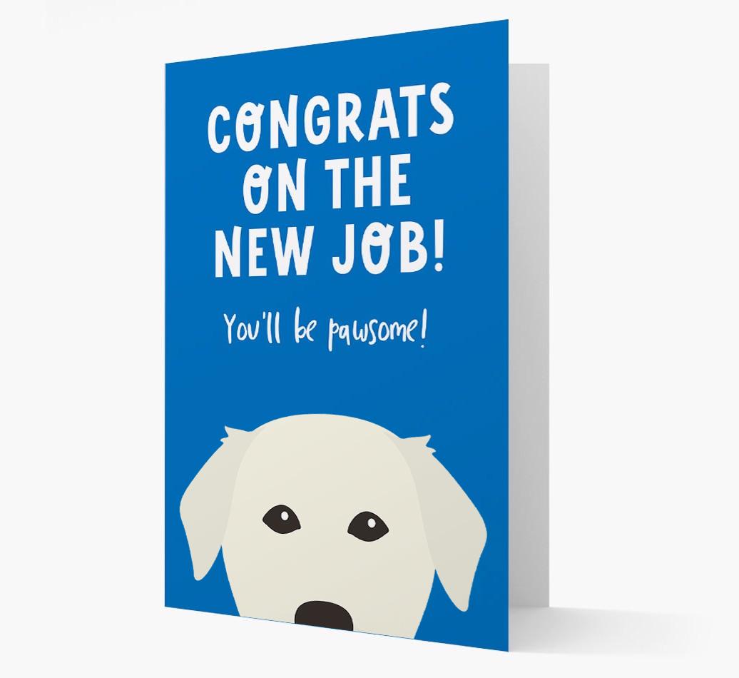 Congrats On The New Job: Personalized {breedFullName} Card