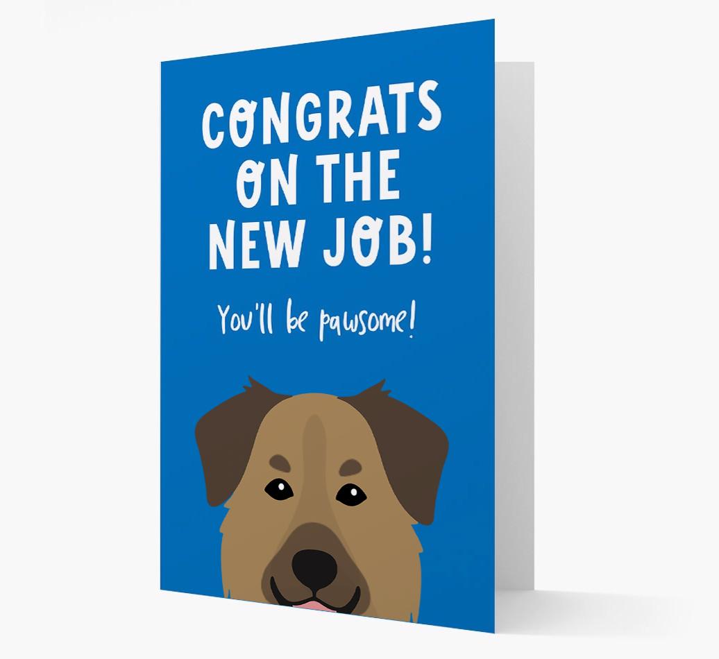 Congrats On The New Job: Personalized {breedFullName} Card