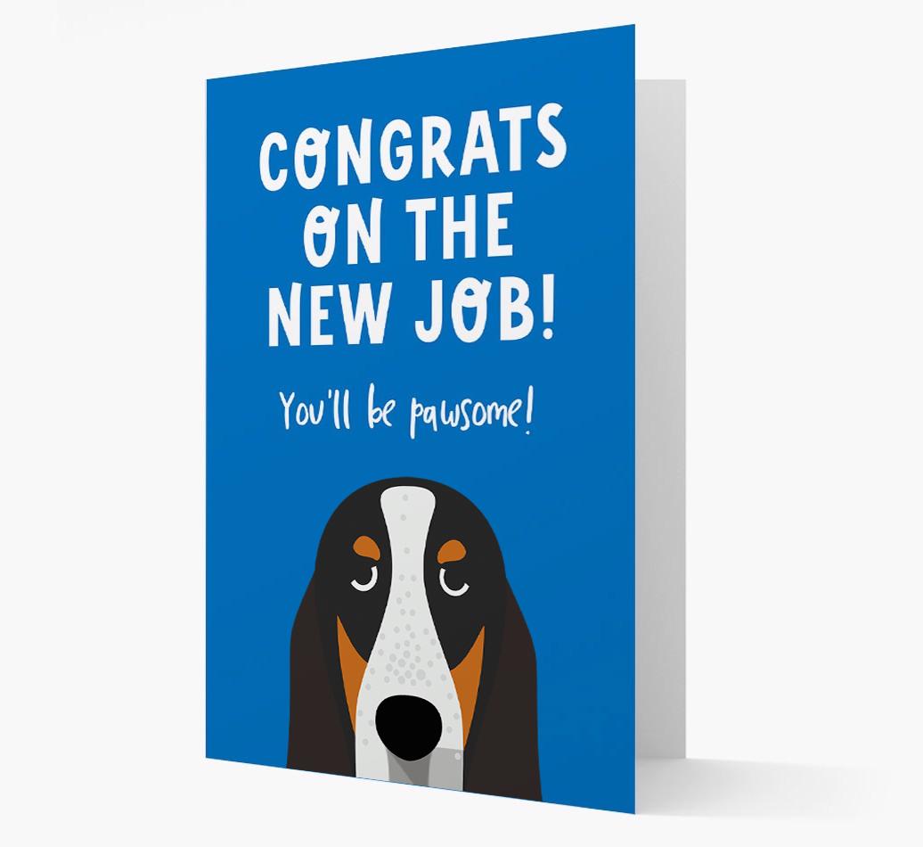 Congrats On The New Job: Personalized {breedFullName} Card