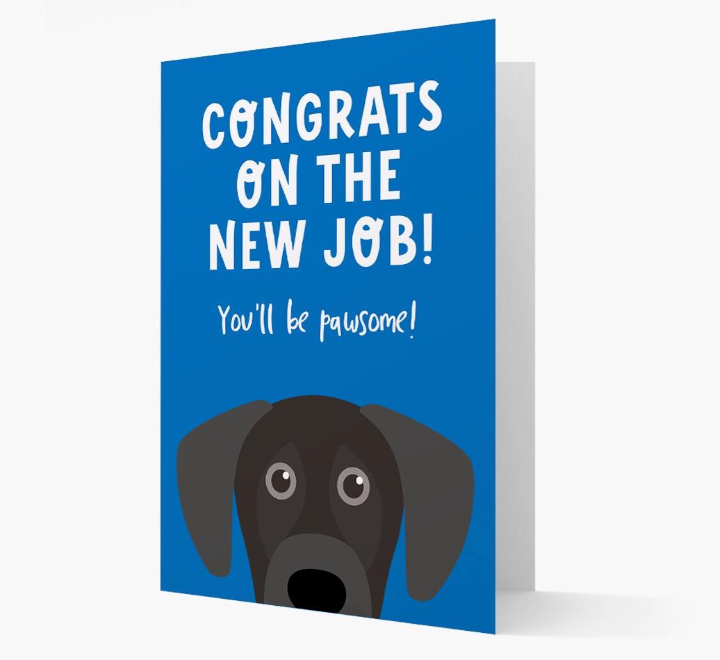 Congrats On The New Job: Personalized {breedFullName} Card