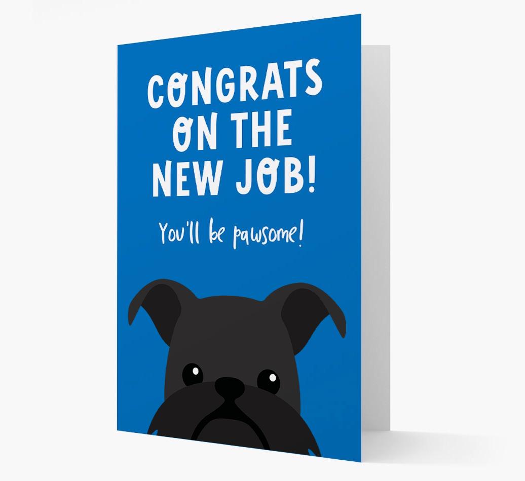 Congrats On The New Job: Personalized {breedFullName} Card