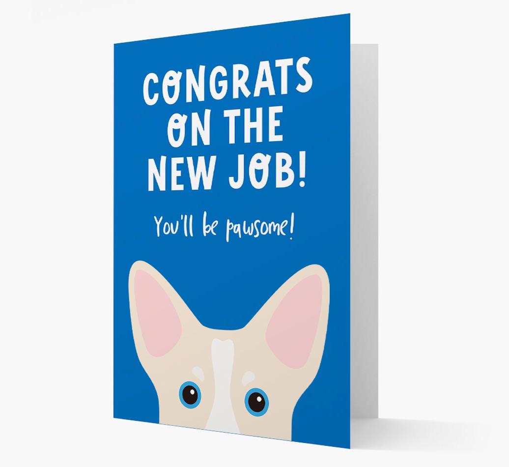 Congrats On The New Job: Personalized {breedFullName} Card