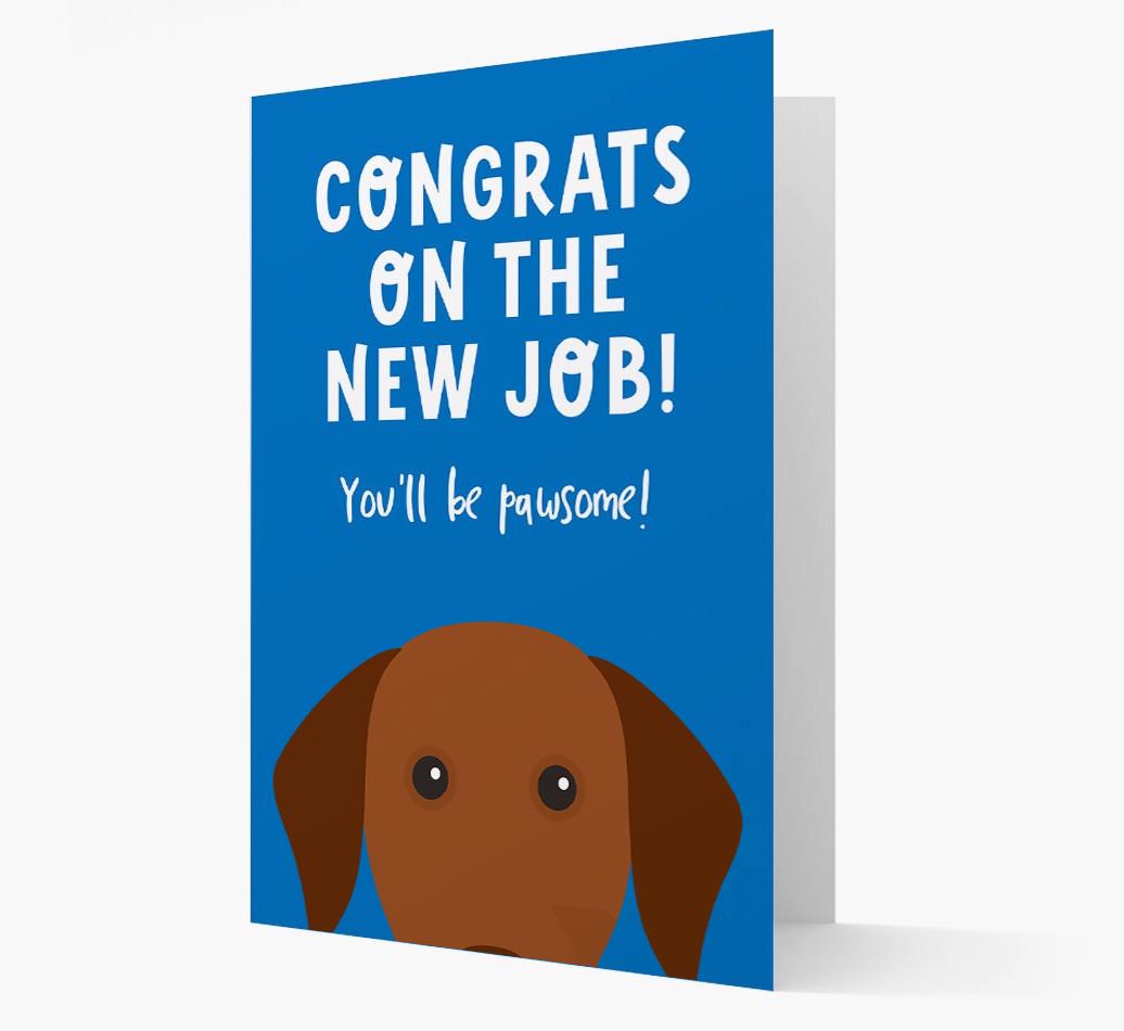 Congrats On The New Job: Personalised {breedFullName} Card