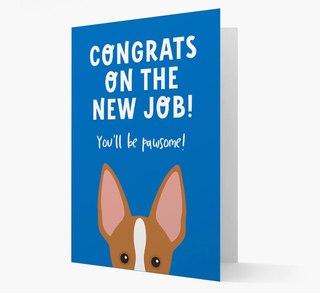 Congrats On The New Job: Personalized {breedFullName} Card