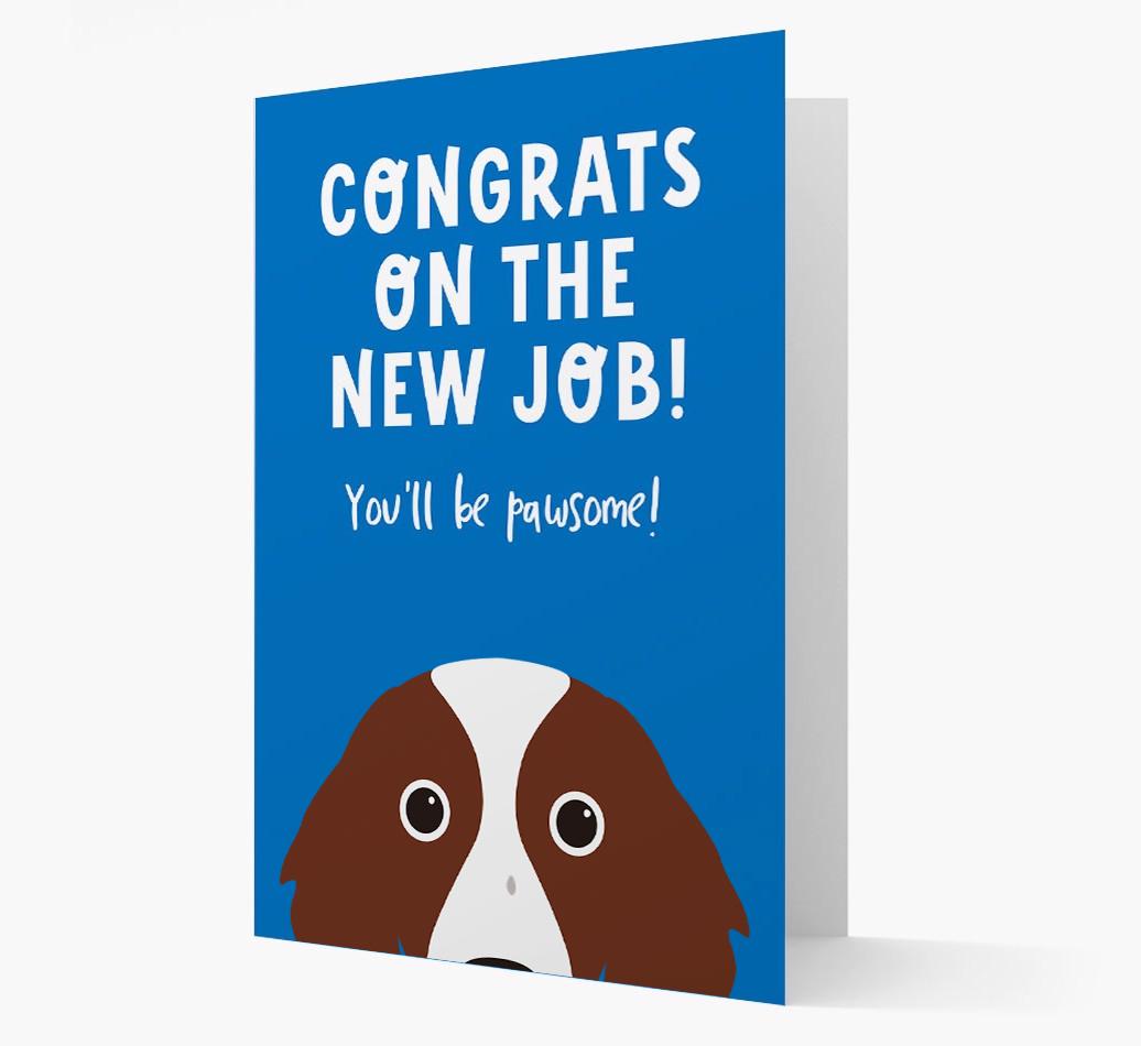 Congrats On The New Job: Personalized {breedFullName} Card