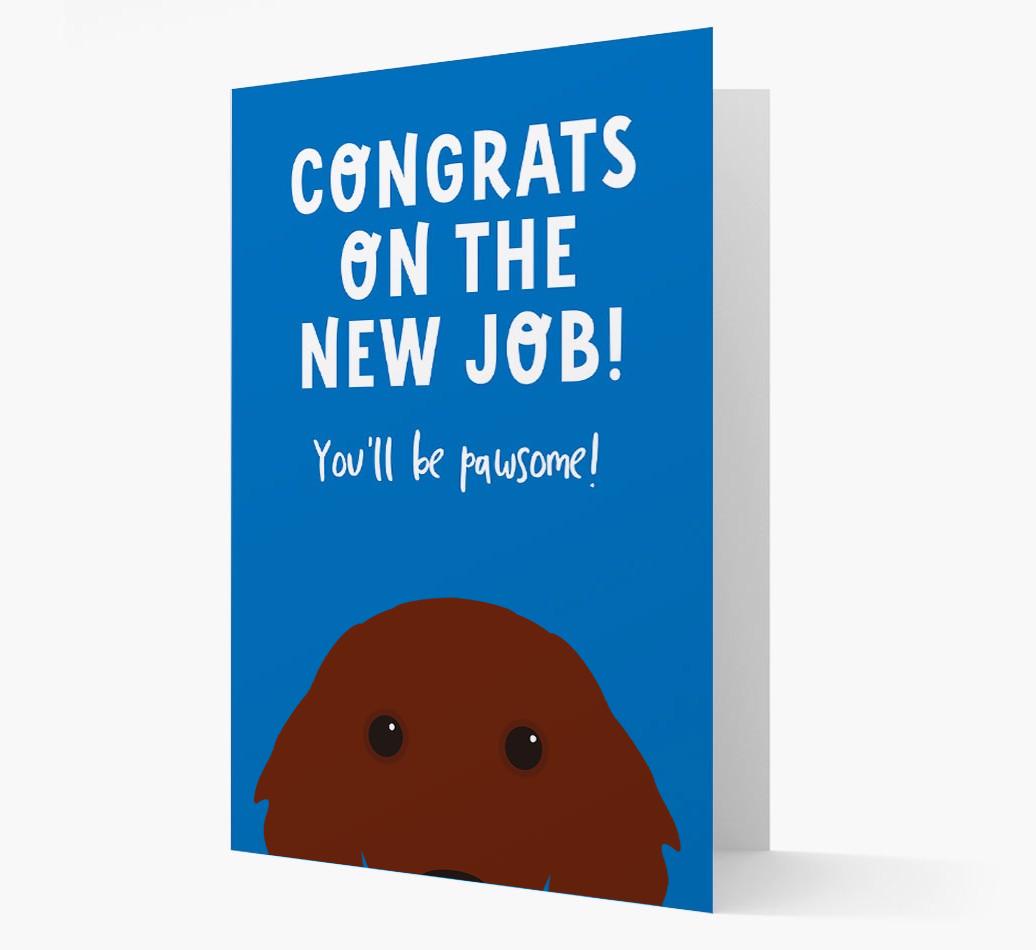 Congrats On The New Job: Personalized {breedFullName} Card