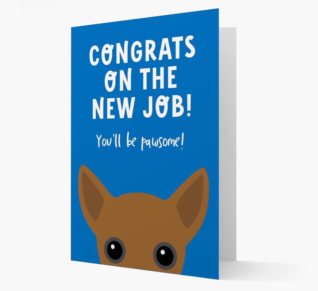 Congrats On The New Job: Personalized {breedFullName} Card
