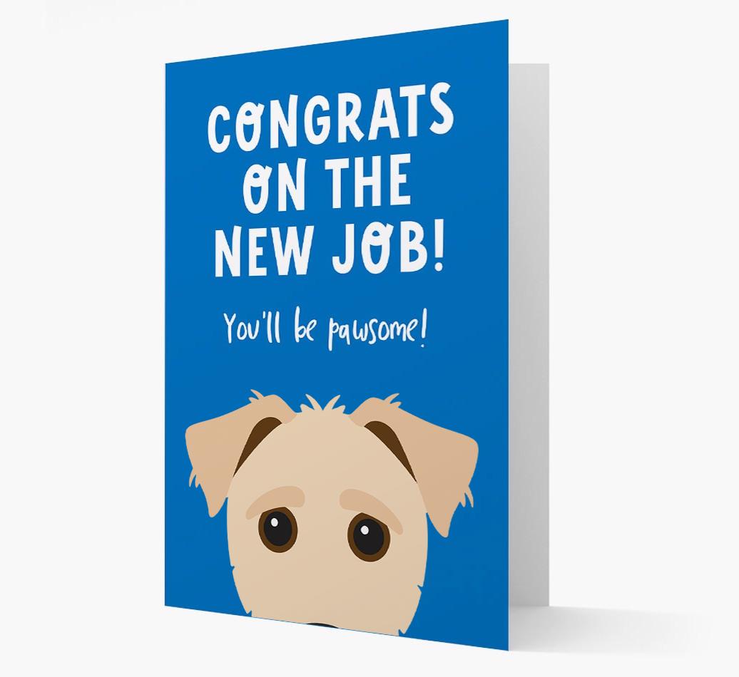 Congrats On The New Job: Personalized {breedFullName} Card
