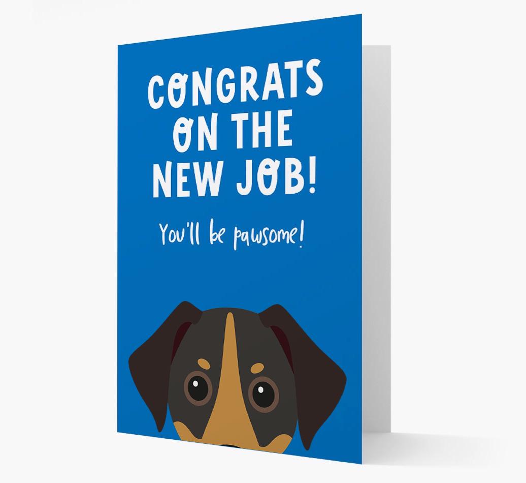 Congrats On The New Job: Personalized {breedFullName} Card