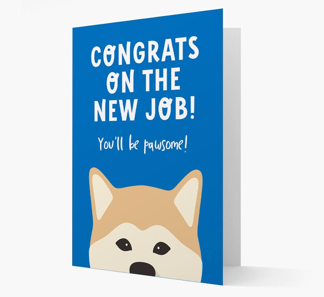 Congrats On The New Job: Personalized {breedFullName} Card