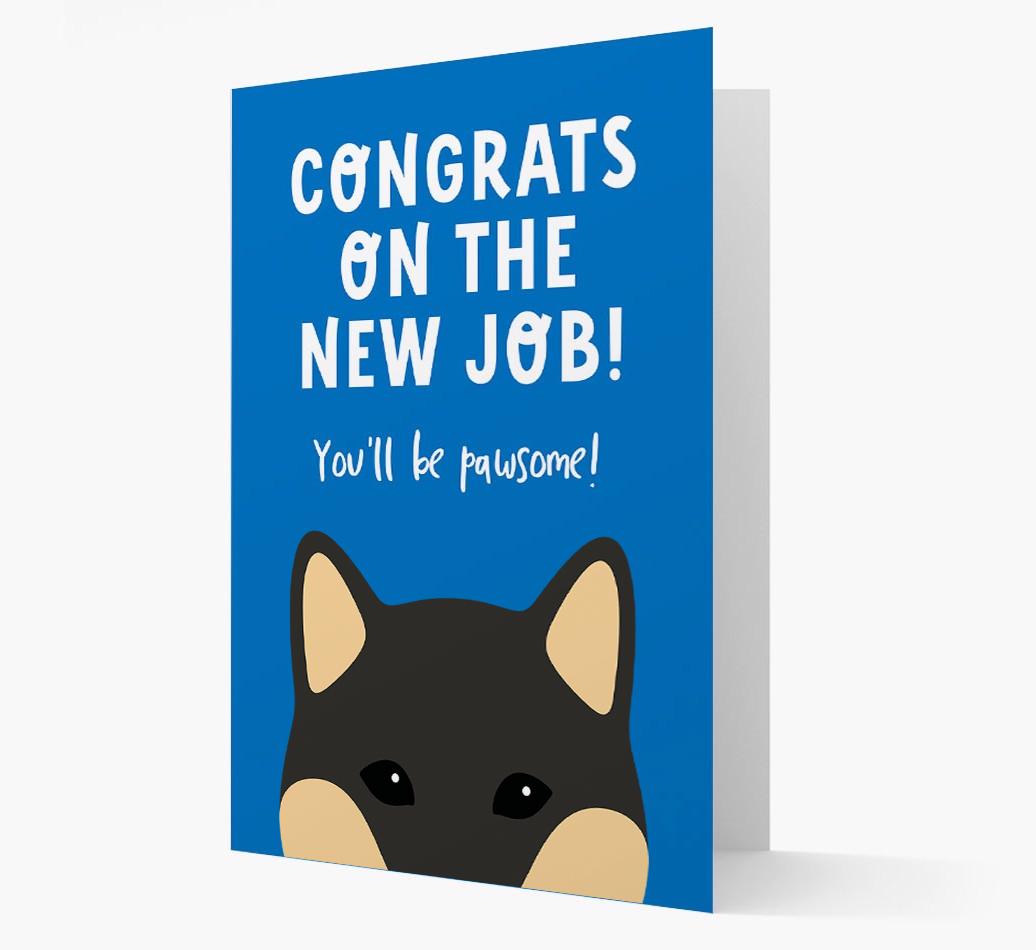 Congrats On The New Job: Personalized {breedFullName} Card