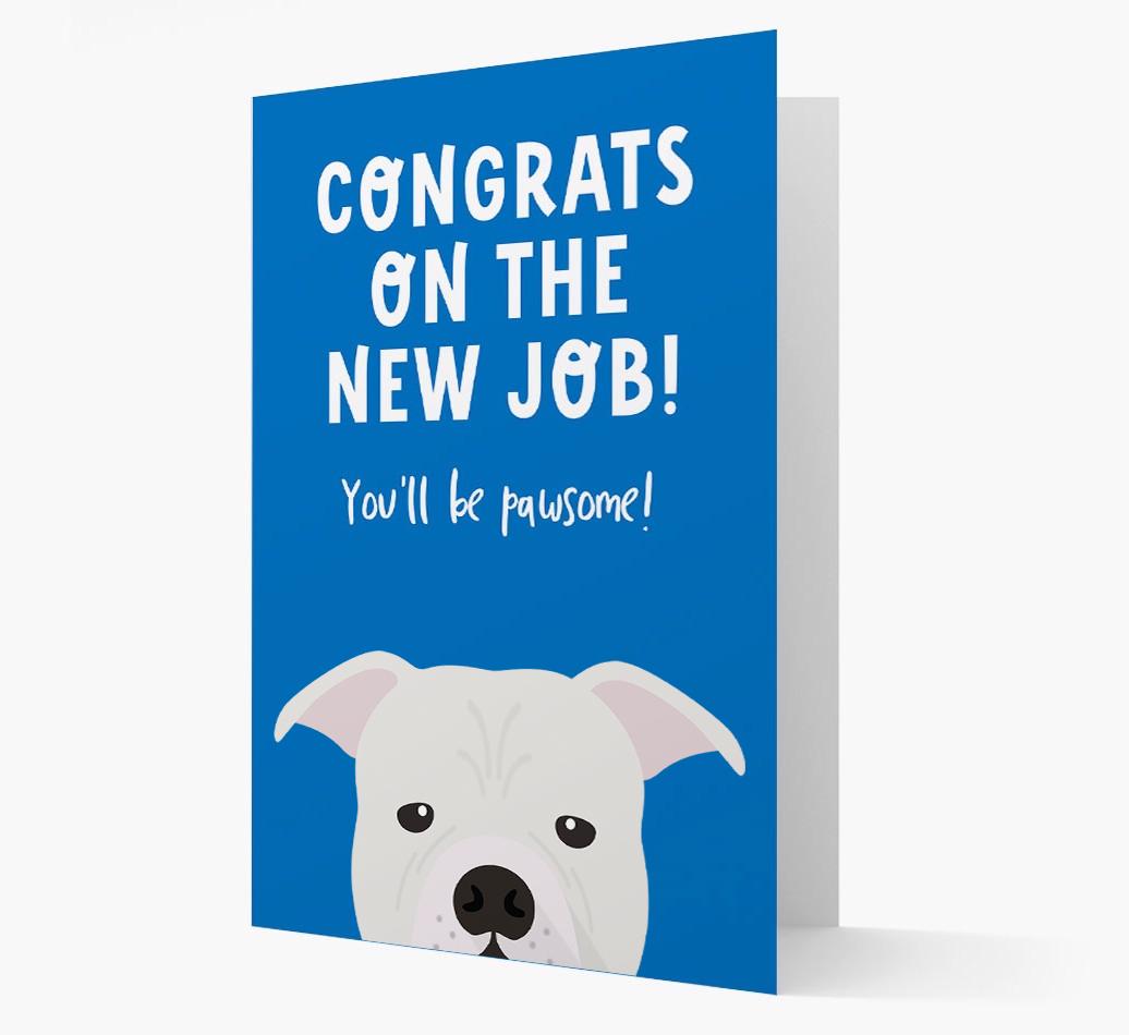 Congrats On The New Job: Personalized {breedFullName} Card