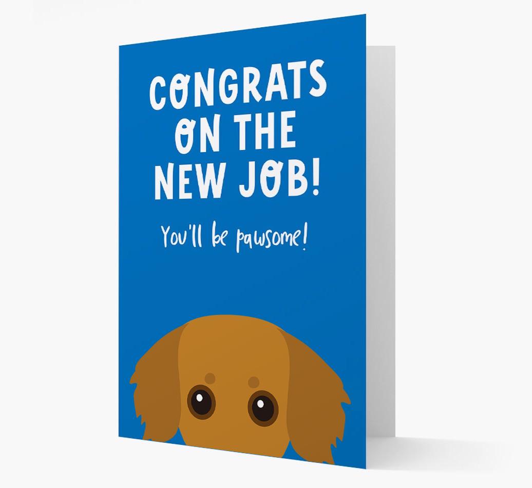 Congrats On The New Job: Personalized {breedFullName} Card