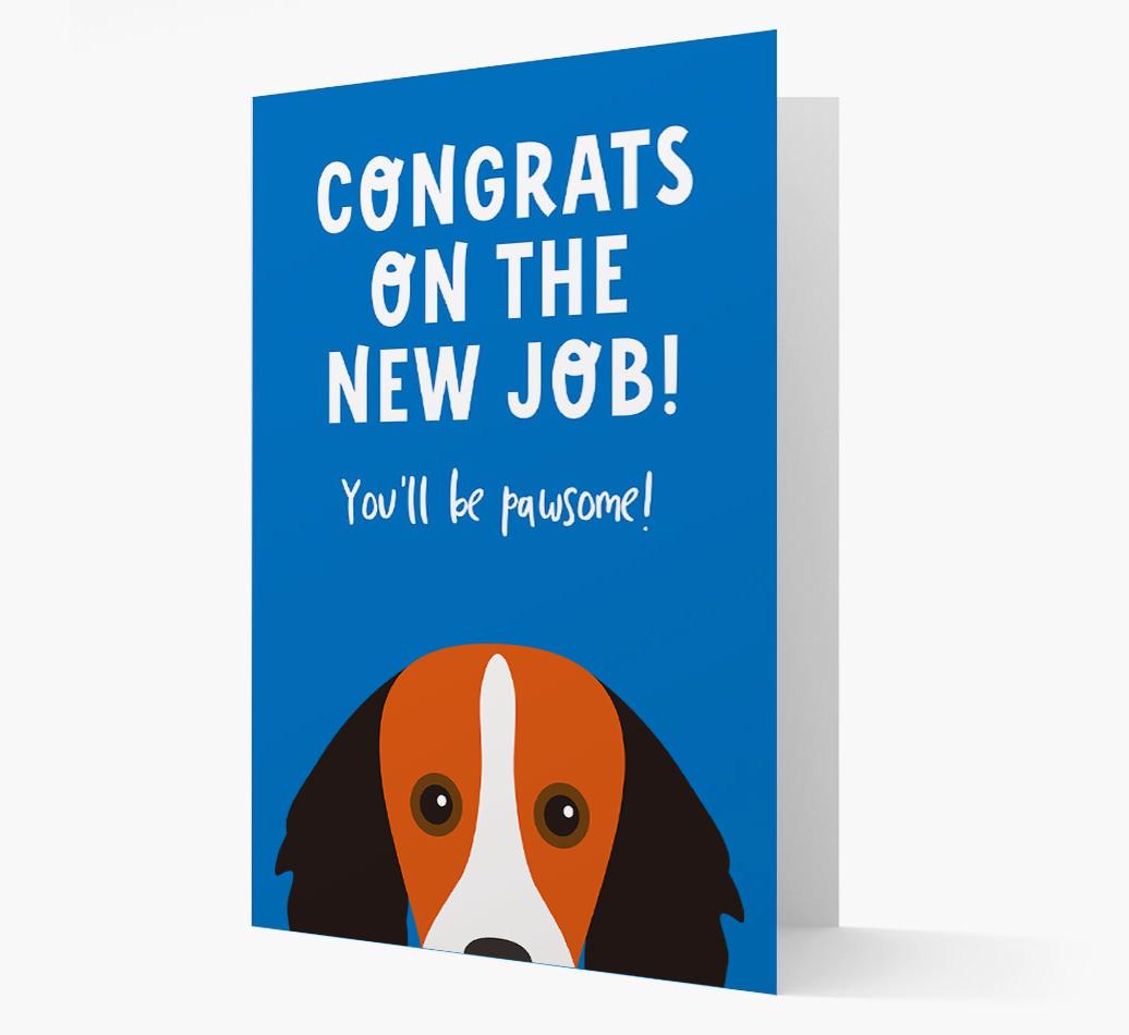 Congrats On The New Job: Personalized {breedFullName} Card