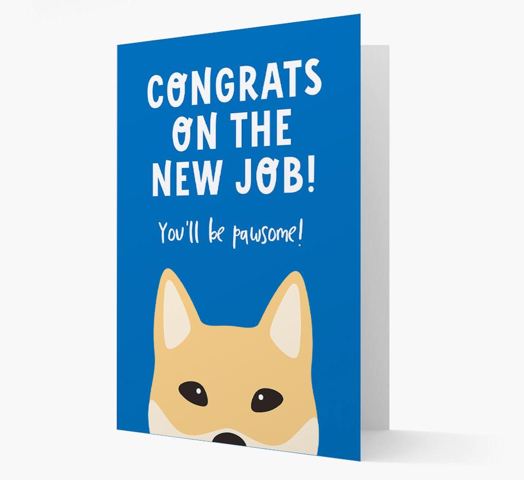 Congrats On The New Job: Personalized {breedFullName} Card