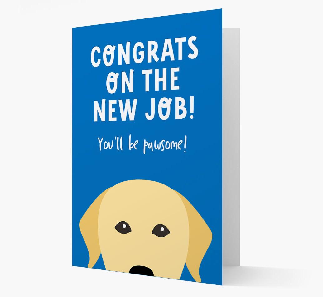 Congrats On The New Job: Personalized {breedFullName} Card