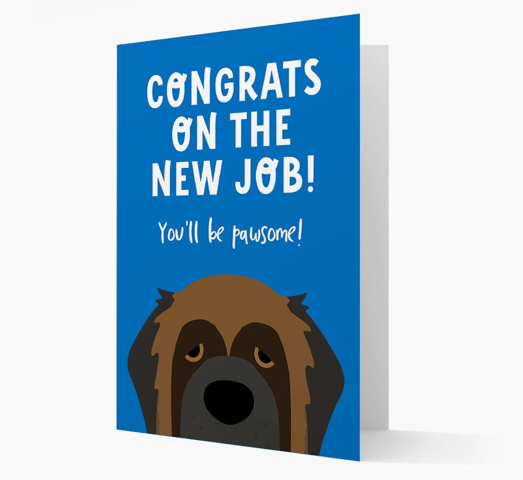 Congrats On The New Job: Personalized {breedFullName} Card