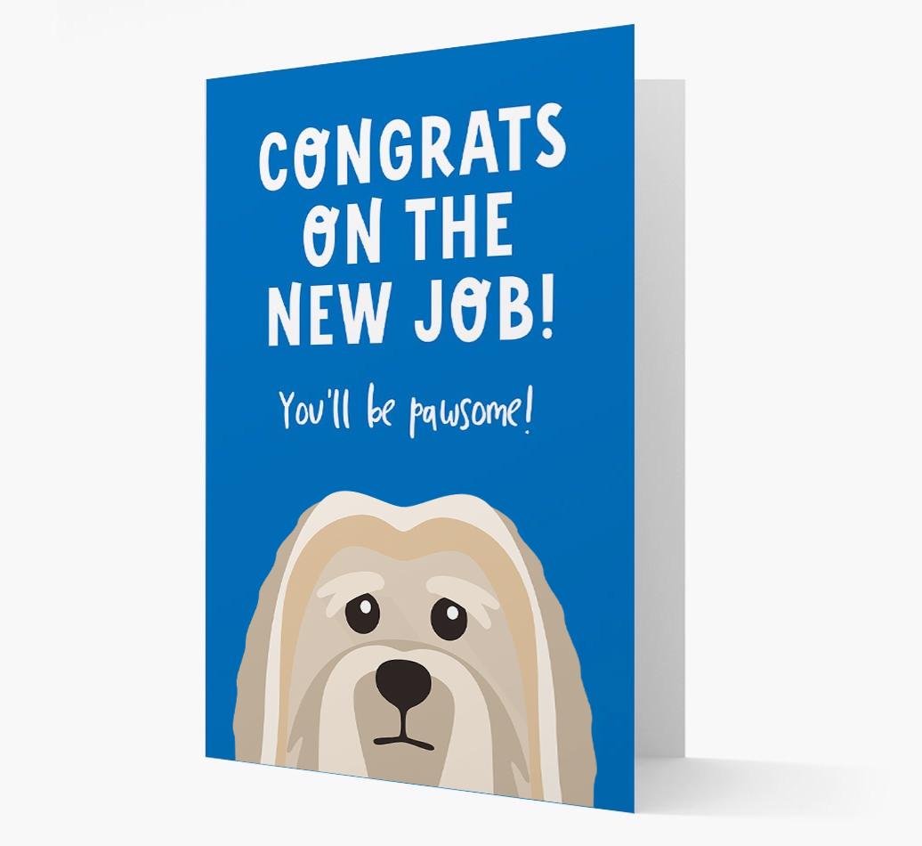 Congrats On The New Job: Personalized {breedFullName} Card