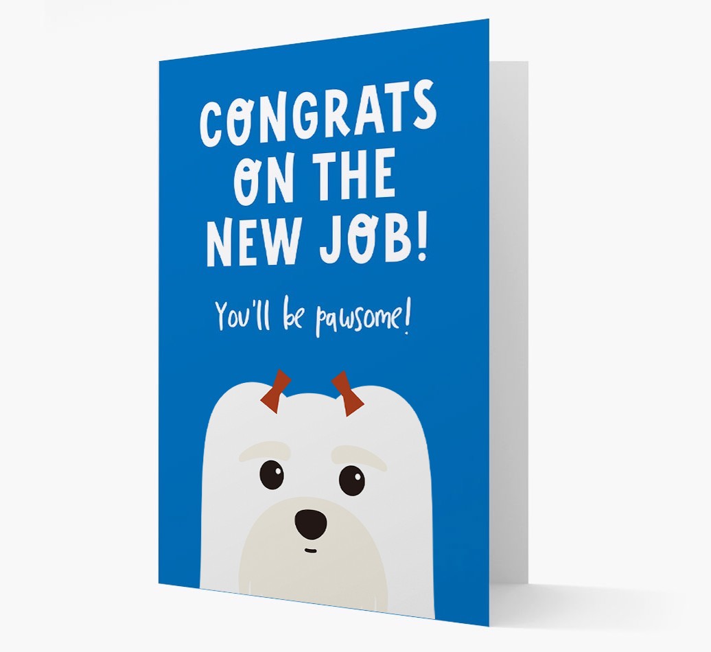Congrats On The New Job: Personalized {breedFullName} Card