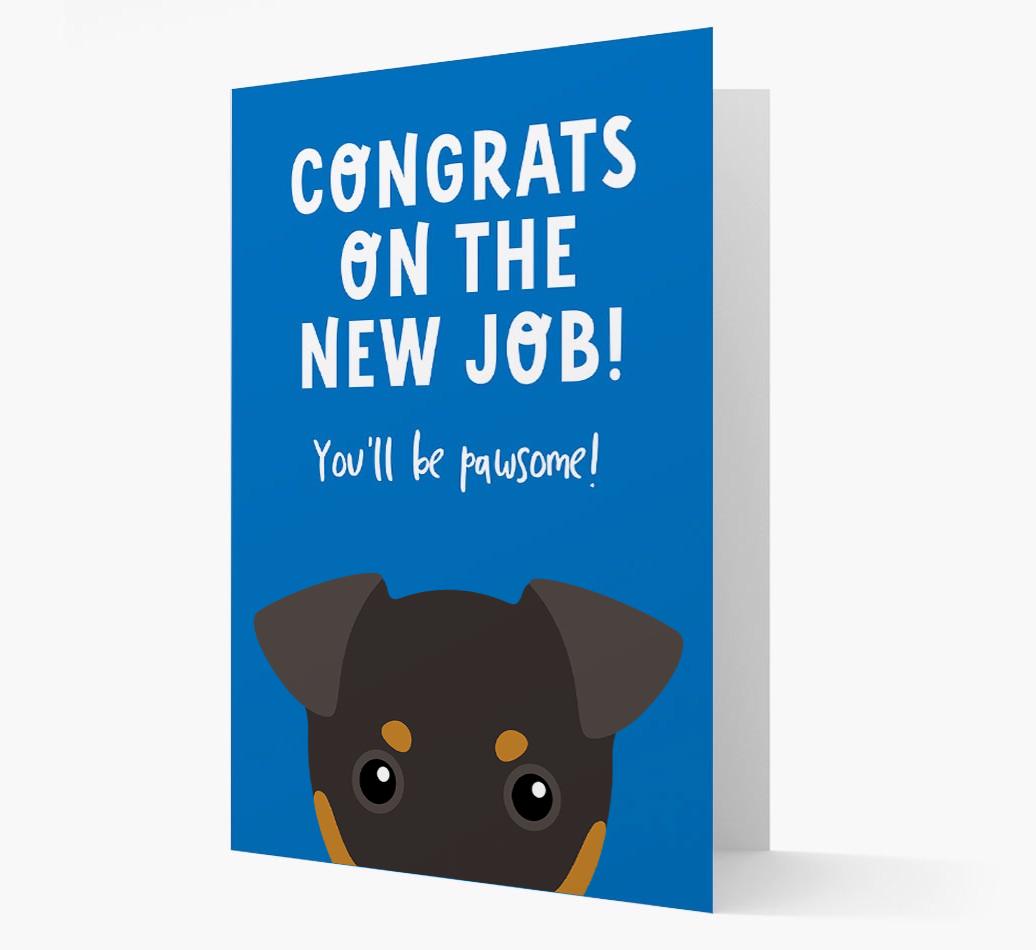Congrats On The New Job: Personalized {breedFullName} Card