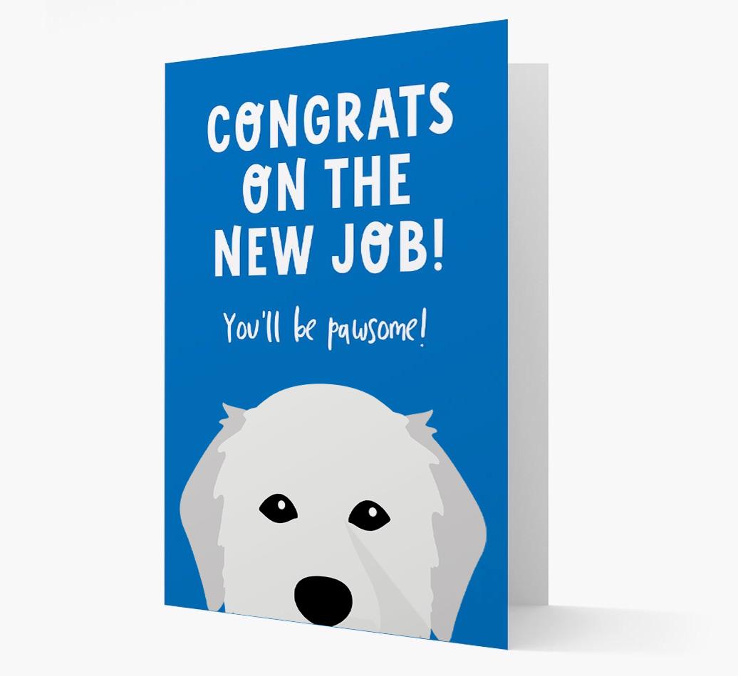 Congrats On The New Job: Personalized {breedFullName} Card