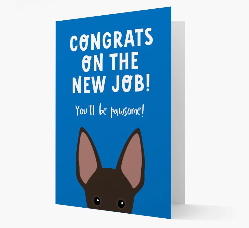 Congrats On The New Job: Personalized {breedFullName} Card