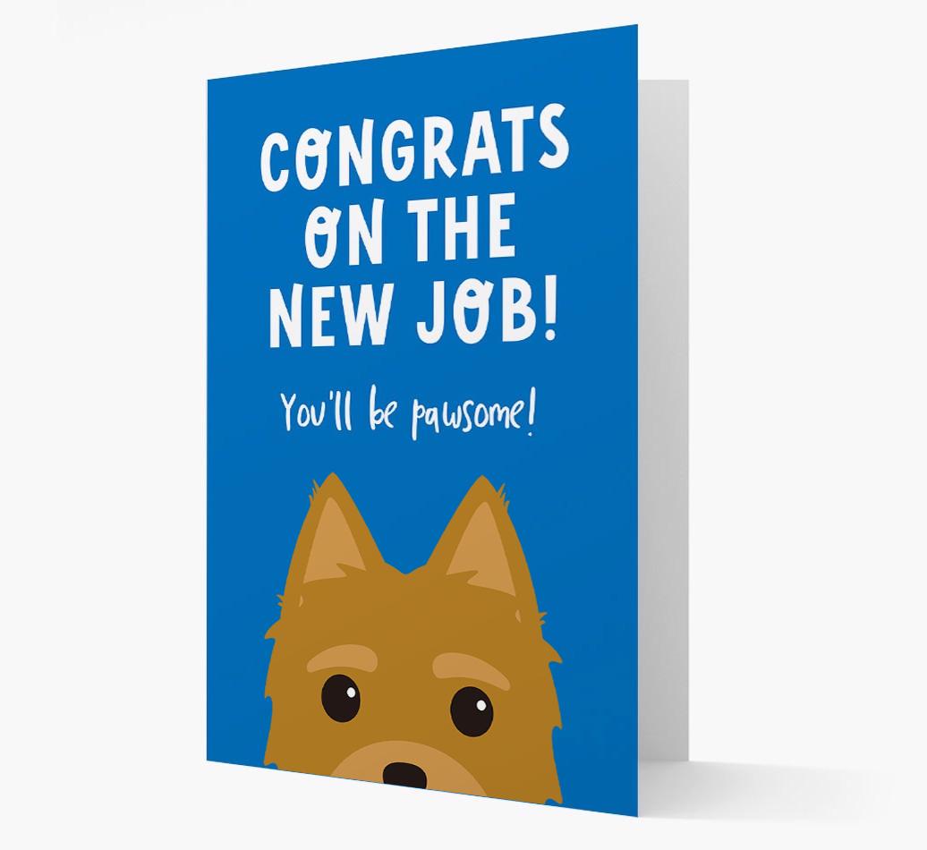 Congrats On The New Job: Personalized {breedFullName} Card