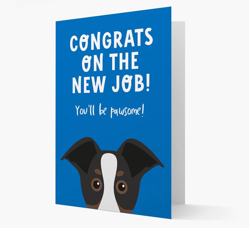 Congrats On The New Job: Personalized {breedFullName} Card