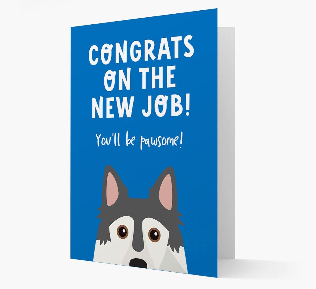 Congrats On The New Job: Personalized {breedFullName} Card