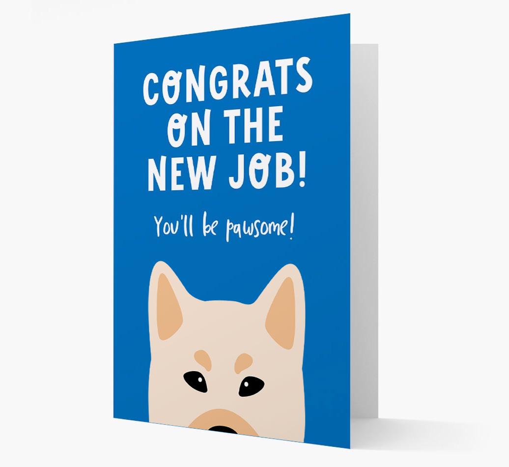 Congrats On The New Job: Personalized {breedFullName} Card