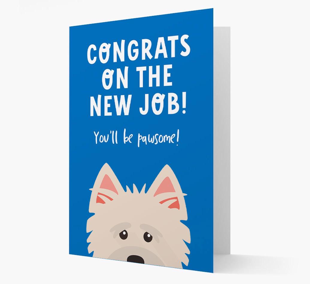 Congrats On The New Job: Personalized {breedFullName} Card
