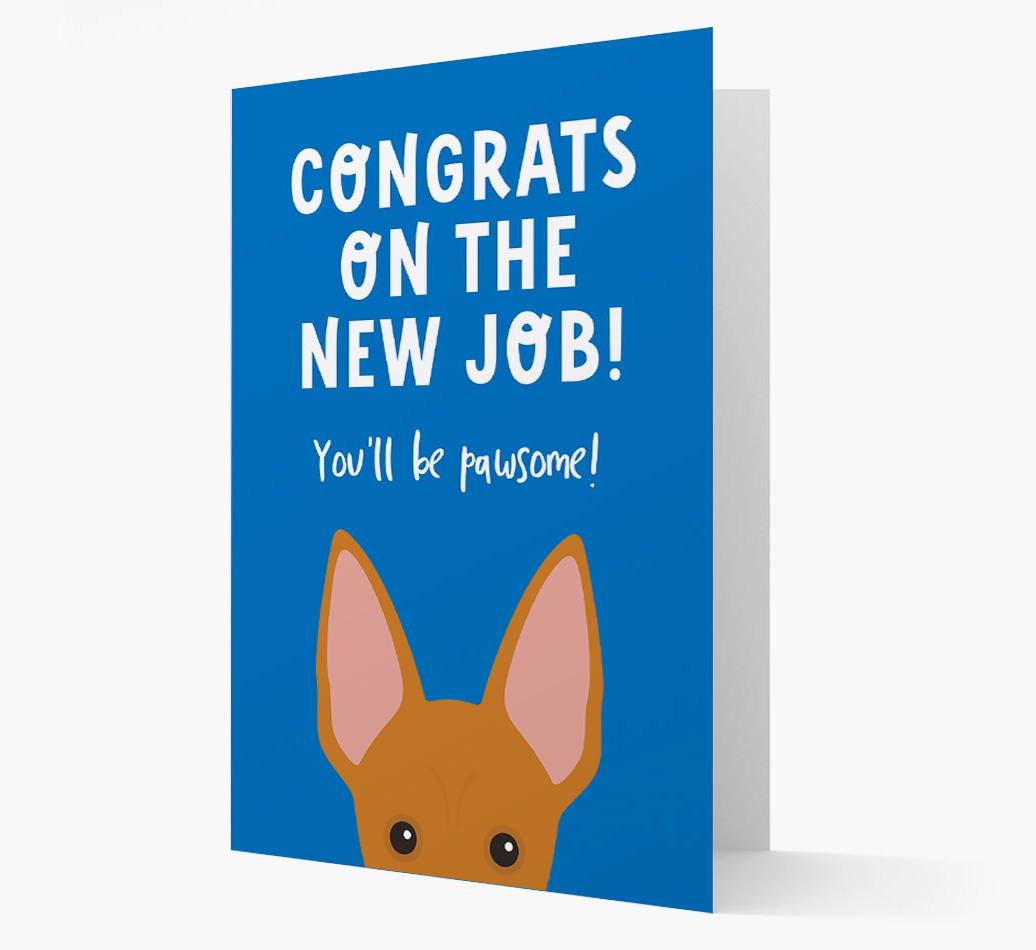 Congrats On The New Job: Personalized {breedFullName} Card