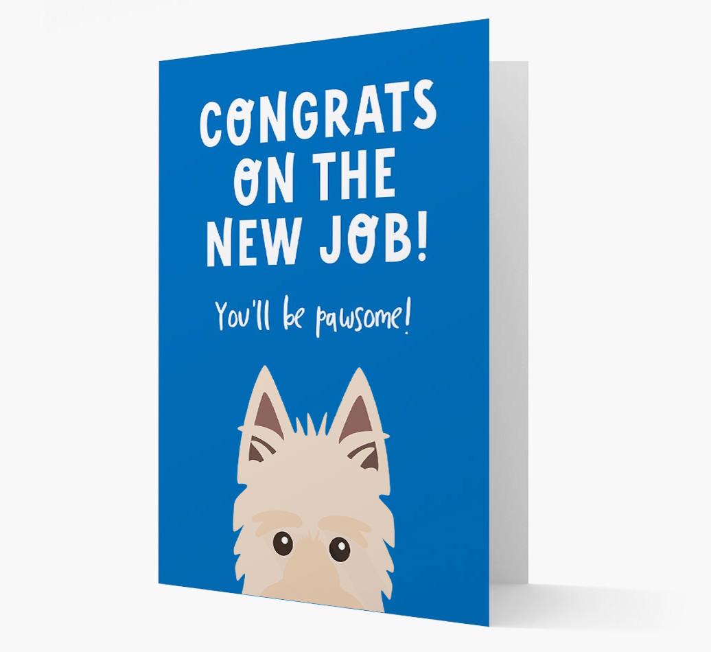 Congrats On The New Job: Personalized {breedFullName} Card