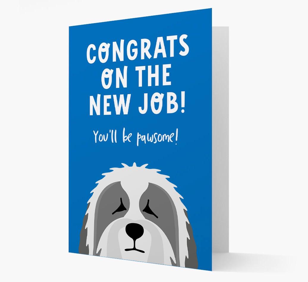 Congrats On The New Job: Personalized {breedFullName} Card