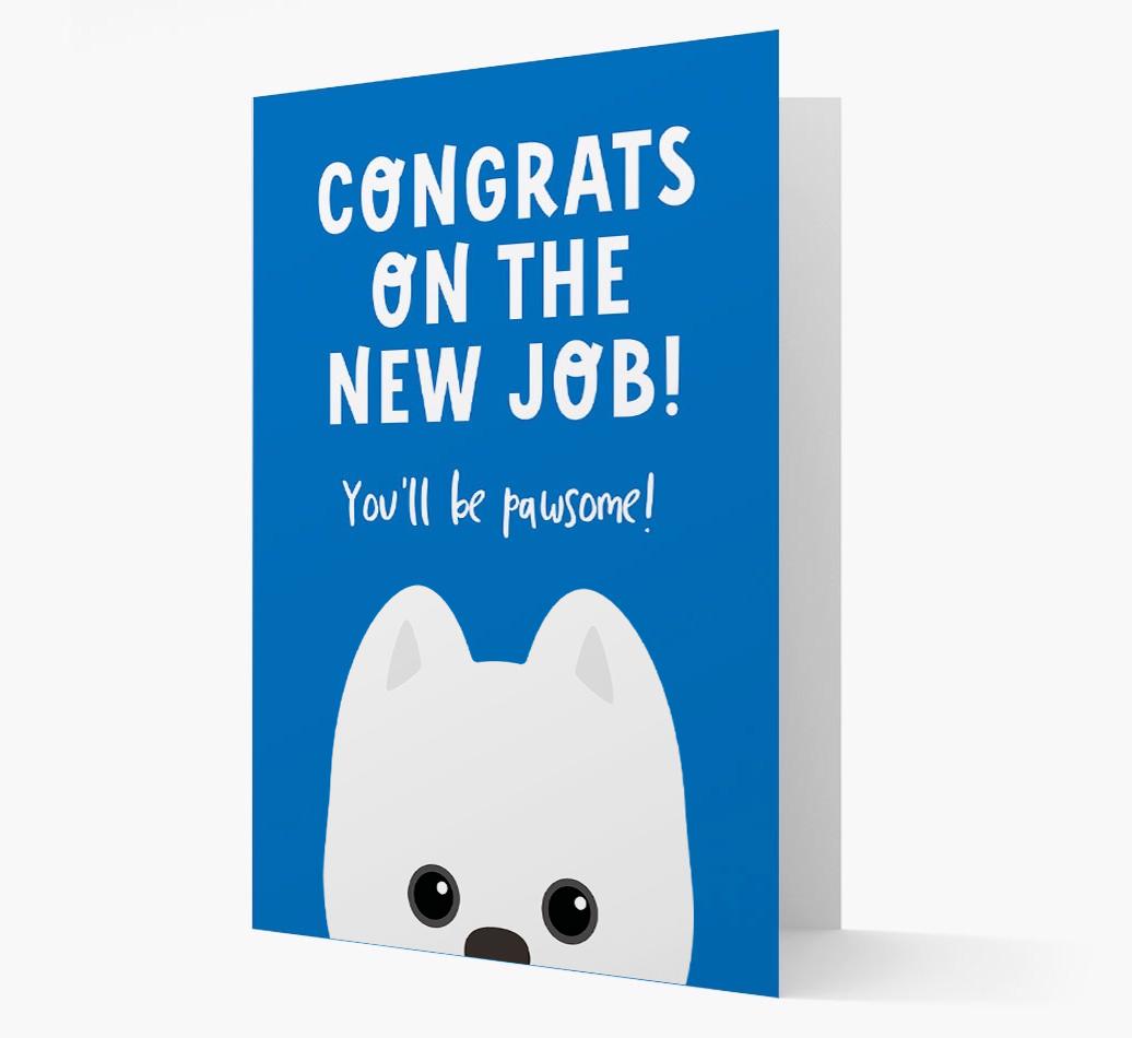 Congrats On The New Job: Personalized {breedFullName} Card