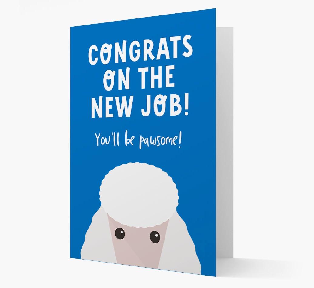 Congrats On The New Job: Personalized {breedFullName} Card
