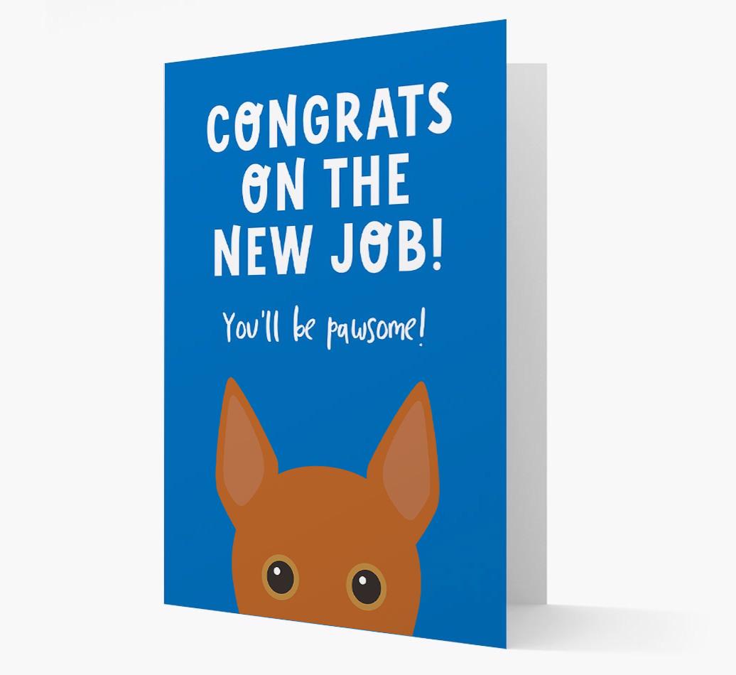 Congrats On The New Job: Personalized {breedFullName} Card