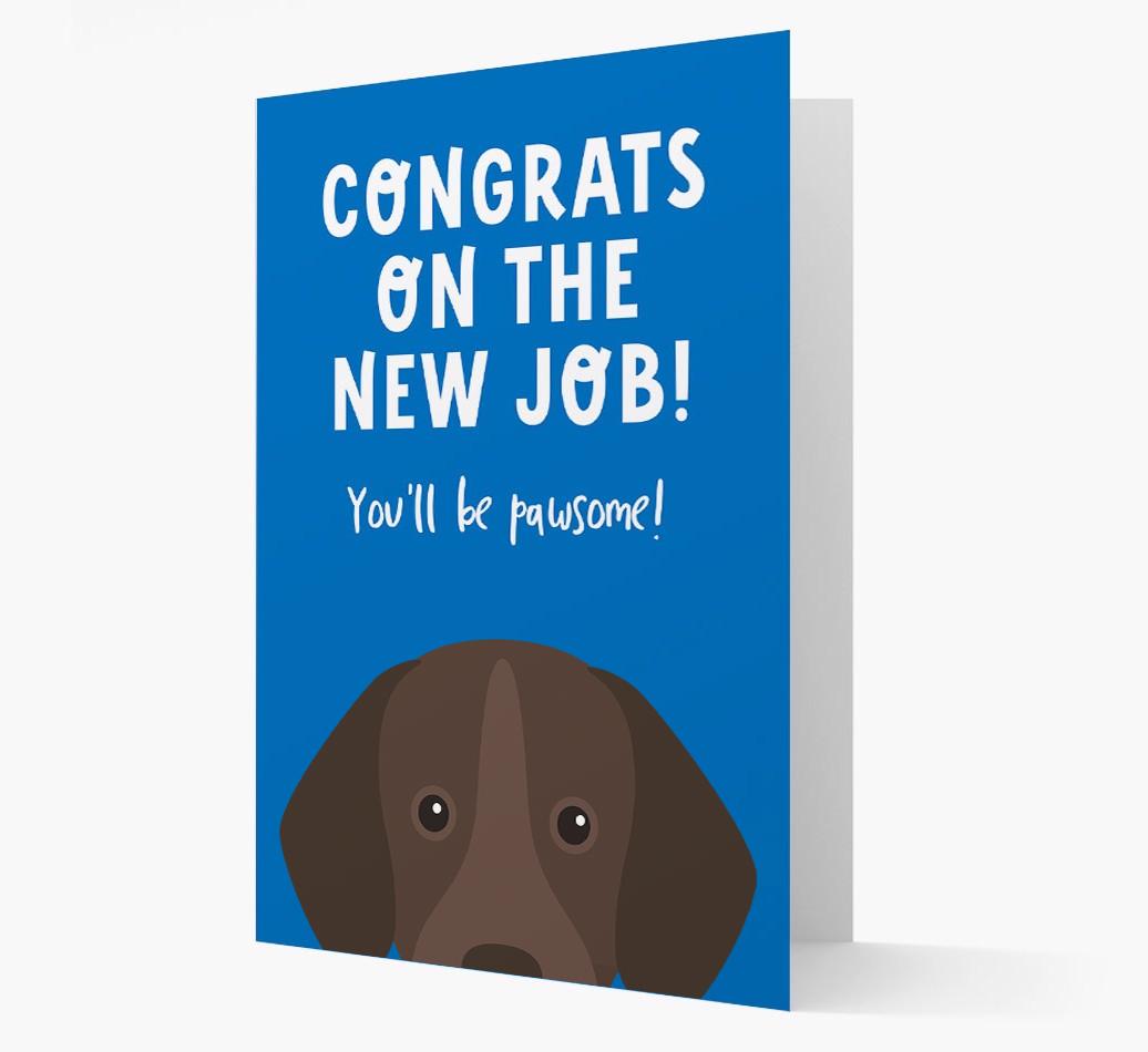 Congrats On The New Job: Personalized {breedFullName} Card