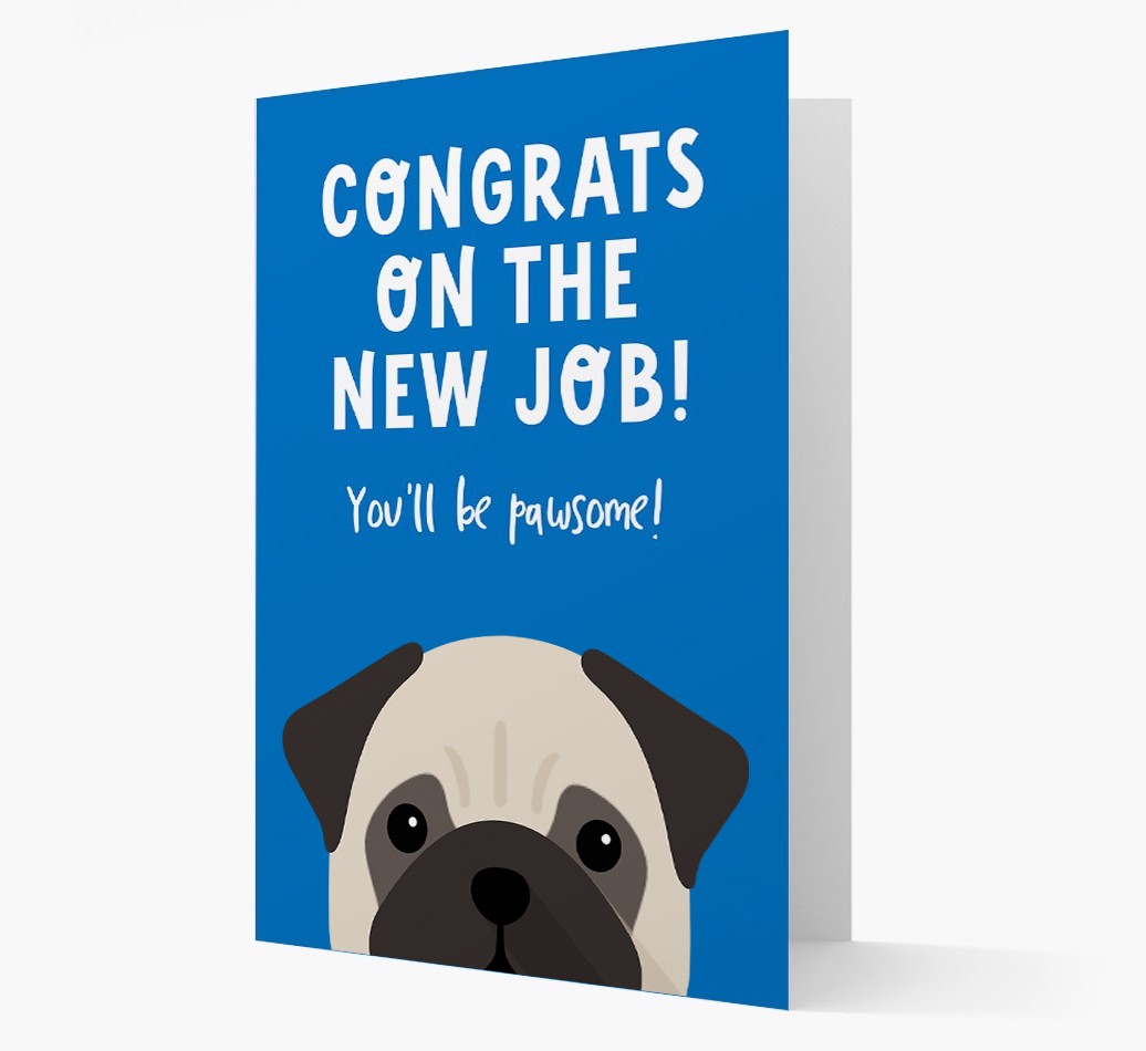 Congrats On The New Job: Personalized {breedFullName} Card