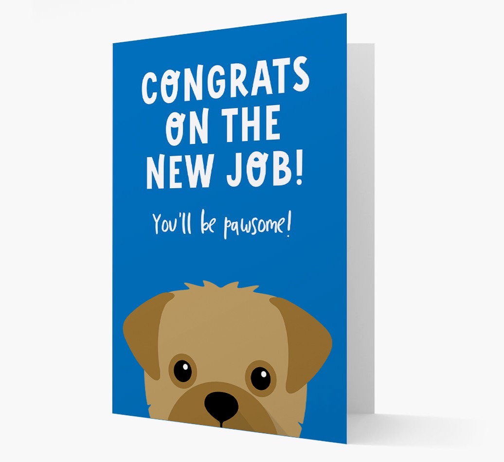Congrats On The New Job: Personalized {breedFullName} Card